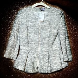 Black and white zip front blazer (H&M)-never worn
